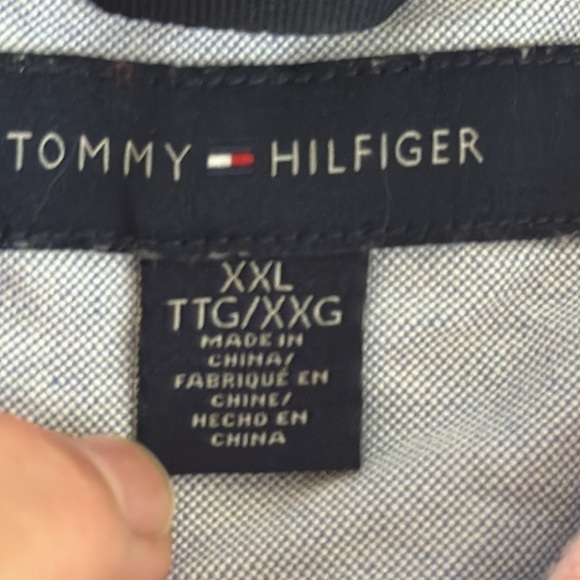 Tommy Hilfiger PIque Knit Polo Shirt Men's XXL Pink Short Sleeve - Picture 8 of 13